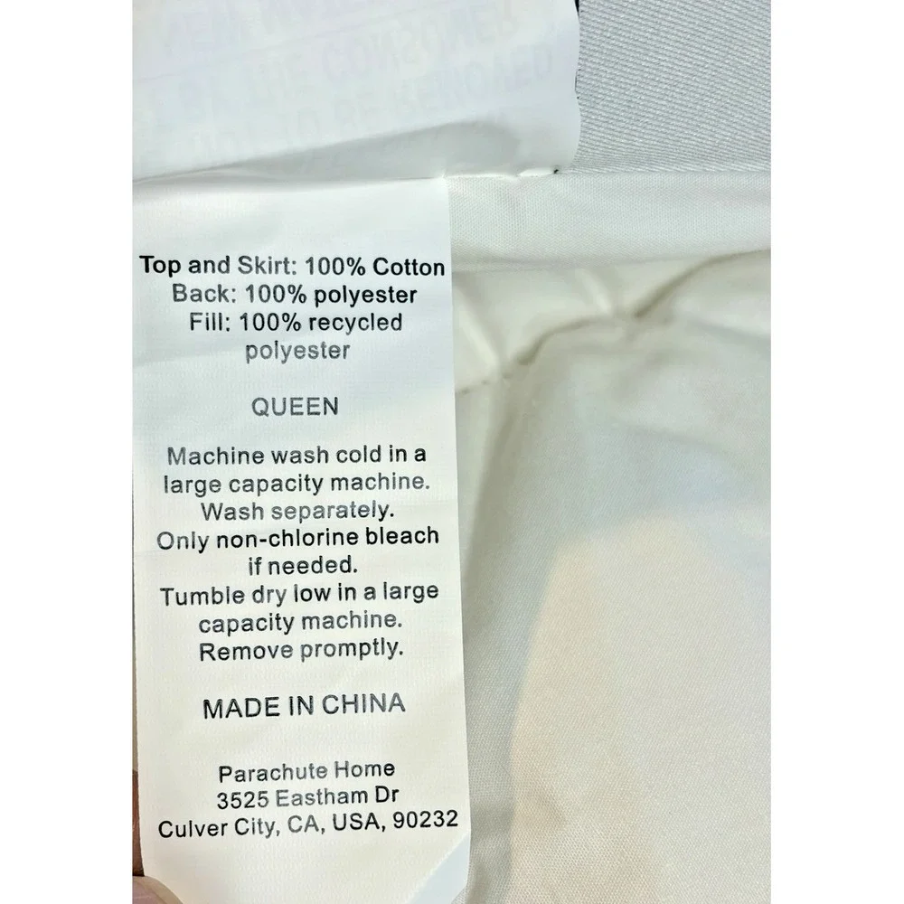 Parachute Queen Down Alternative Mattress Pad - READ Description
